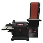 [URR-LE834] LIJADORA ESTACIONARIA 2 EN 1 DISCO 8" VEL 3450 PRM BANDA 4" X 36" VEL 658 RPM 550 W 3/4 HP