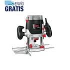 [SKI-1831] ROUTER 1.1/2 HP 1100 W VV 10000-28000 RPM 1/4" BASE AJUSTABLE ESTUCHE PLASTICO CON ACCESORIOS
