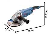 [BOS-18A4-0G1] ESMERILADORA ANGULAR 9" 2400 W 6500 RPM 5/8-11 TRI-CONTROL (GWS 24-230)