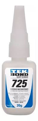 [TEK-86989] ADHESIVO INSTANTANEO USO INDUSTRIAL VISCOSIDAD CP 40 A 60 20 GR (0.70 OZ) APLICADOR A (725)