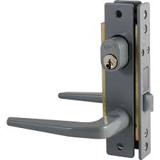 [LOC-14CL] CERRADURA PARA PUERTA DE ALUMINIO TIPO BASIC COLOR GRIS EURO FUNCION SENCILLA