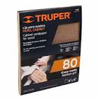 [SUR-LMC80] LIJA PARA MADERA PAPEL CABINET GRANO 80.