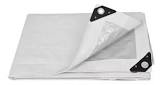 [SUR-LR5X6B] LONA 5.0X6.0 MTS (16.4X19.6 FT) COLOR BLANCA USO RUDO