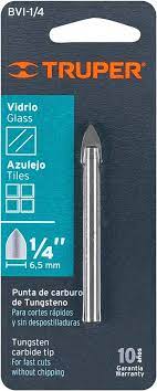 [BOS-87162] BROCA PARA VIDRIO Y AZULEJO 1/4"X80MM (EXPERT FOR CERAMIC)