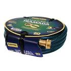 [SUR-M12T10] MANGUERA PARA JARDIN ARMADA 1/2" (13MM) X 10MT CON CONECTORES DE METAL TRAMADA VERDE 3 CAPAS