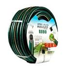 [SUR-M12T15] MANGUERA PARA JARDIN ARMADA 1/2" (13MM) X 15MT CON CONECTORES DE METAL TRAMADA VERDE 3 CAPAS