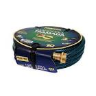 [SUR-M34T25] MANGUERA PARA JARDIN ARMADA 3/4" (19MM) X 25MT CON CONECTORES DE METAL TRAMADA VERDE 3 CAPAS