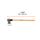 [SUR-ML4M] HACHA DE MEDIA LABOR 4LB MANGO LARGO