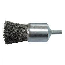 [PER-100523] CARDA BROCHA ALAMBRE ONDULADO 1.1/8"X0.014"X1/4" CON VASTAGO ACERO
