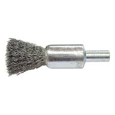 [PER-100528] CARDA BROCHA ALAMBRE ONDULADO 1/2"X0.006"X1/4" CON VASTAGO ACERO