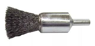 [PER-100530] CARDA BROCHA ALAMBRE ONDULADO 3/4"X0.006"X1/4" CON VASTAGO ACERO