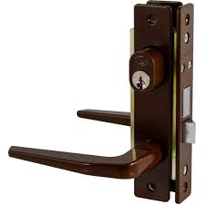 [LOC-18CL] CERRADURA PARA PUERTA DE ALUMINIO TIPO BASIC COLOR CAFE EURO FUNCION DOBLE