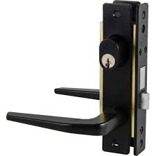 [LOC-19CL] CERRADURA PARA PUERTA DE ALUMINIO TIPO BASIC COLOR NEGRO EURO FUNCION SENCILLA