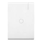 [MOD-E5N0PTL] PLACA DE RESINA CON CHASIS CIEGA ABS CON PRE-RUPTURA COLOR BLANCO