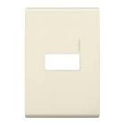 [MOD-E5N1R] PLACA DE RESINA CON CHASIS SENCILLA ABS COLOR MARFIL RESTYLE
