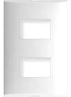 [MOD-E5N2BN] PLACA DE RESINA CON CHASIS DOBLE COLOR BLANCO