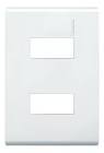 [MOD-E5N2BNR] PLACA DE RESINA CON CHASIS DOBLE COLOR BLANCO (RESTYLE)