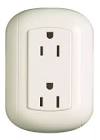 [VAR-P38] CONTACTO ELECTRICO CON PLACA DOBLE 2P+T 15A 127V (OVAL)