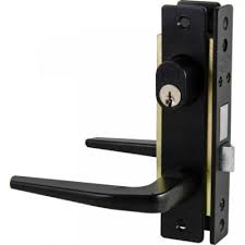 [LOC-20CL] CERRADURA PARA PUERTA DE ALUMINIO TIPO BASIC COLOR NEGRO EURO FUNCION DOBLE