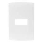 [SUR-P600B] PLACA PARA CONTACTOS 1 ENTRADA 1/3 DE ABS Y ARMAZON DE ACERO BLANCO