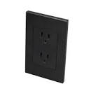 [SUR-P603N] PLACA PARA CONTACTOS 1 ENTRADA 1/1 DE ABS Y ARMAZON DE ACERO NEGRO