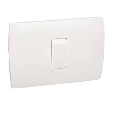 [SUR-P605B] APAGADOR ELECTRICO SENCILLO 1/3 SIN PLACA 16 A DE ABS Y COBRE BLANCO