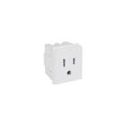 [SUR-P610B] CONTACTO ELECTRICO SENCILLO ATERRIZADO 1/3 SIN PLACA 16 A DE ABS Y COBRE BLANCO