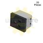 [SUR-P611N] CONTACTO ELECTRICO SENCILLO ATERRIZADO 1/2 SIN PLACA 16 A DE ABS Y COBRE NEGRO