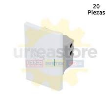 [SUR-P618B] APAGADOR ELECTRICO SENCILLO PARA TIMBRE 1/1 CON PLACA 16 A DE ABS Y COBRE BLANCO