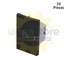 [SUR-P618N] APAGADOR ELECTRICO SENCILLO PARA TIMBRE 1/1 CON PLACA 16 A DE ABS Y COBRE NEGRO