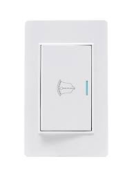[SUR-P619B] APAGADOR ELECTRICO SENCILLO PARA TIMBRE 1/3 CON PLACA 16 A DE ABS Y COBRE BLANCO