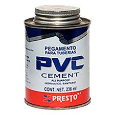 [PRE-904] CEMENTO PARA PVC PARA TUBERIAS Y CONEXIONES HIDRAULICAS 236 ML PVC CEMENT