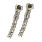 [COF-AG-B200] MANGUERA PARA GAS FLEXIBLE DE ACERO INOXIDABLE 2MT SALIDA 3/8"X3/8" HEMBRA-HEMBRA