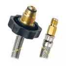 [COF-AG-P35] MANGUERA PARA GAS FLEXIBLE DE ACERO INOXIDABLE 35CM SALIDA 7/16"X7/8" CON PIGTAIL