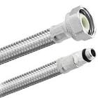 [COF-AL-M60] MANGUERA PARA MONOMANDO PARA LAVABO DE ACERO INOXIDABLE 60CM 1/2"XM10