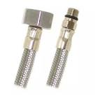 [COF-AL-M80] MANGUERA PARA MONOMANDO PARA LAVABO DE ACERO INOXIDABLE 80CM 1/2"XM10