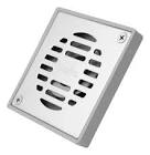 [COF-PC-162] COLADERA PARA PISO CUADRADA UNIVERSAL CON REJILLA GRIS DE ABS