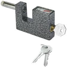 [PHI-10AMP BP] CANDADO PARA CORTINA DE HIERRO 75MM MARTILLADO (BLISTER)