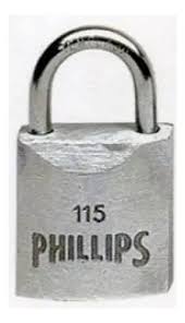 [PHI-112GL BP] CANDADO METALICO 38MM GANCHO LARGO (BLISTER)