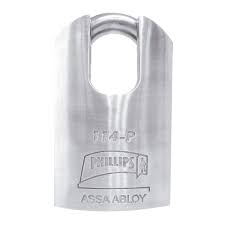 [PHI-114P BP] CANDADO DE ACERO 50MM BLINDADO ANTIPALANCA METALICO (BLISTER)