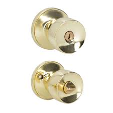 [LOC-23PO] CERRADURA POMO TUBULAR COPA RECAMARA LATON BRILLANTE