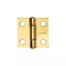 [PHI-115ECTPL] BISAGRA LIGERA RECTANGULAR 1.1/2" X 1.7/16" (37MM X 35MM) LATON BRILLANTE CON TORNILLOS