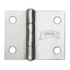 [PHI-120ECTRA] BISAGRA LIGERA RECTANGULAR 2" X 1.5/8" (48MM X 40MM) ACERO PULIDO CON TORNILLOS