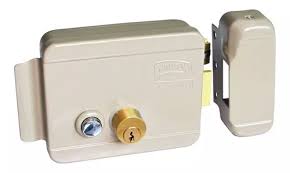 [PHI-321DCBABG] CERRADURA DE SOBREPONER DER ELECTRICA CON BOTON BEIGE