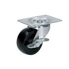 [SUR-RH7B] RODAJA DE HULE 3" GIRATORIA CON FRENO