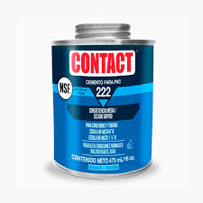[CON-Z-22203] CEMENTO PARA PVC 475 ML (16 OZ) AZUL SECADO RAPIDO ETIQUETA AZUL (CONTACT 222)