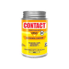 [CON-Z-22701] CEMENTO PARA CPVC AMARILLO 120 ML (4 OZ) ETIQUETA NARANJA (CONTACT CPVC)