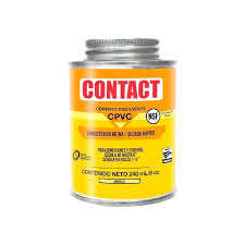 [CON-Z-22702] CEMENTO PARA CPVC AMARILLO 240 ML (8 OZ) ETIQUETA NARANJA (CONTACT CPVC)
