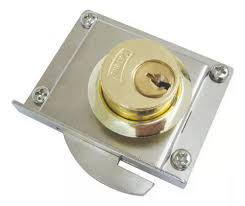 [PHI-72DC] CERRADURA PARA MUEBLE PUERTA CORREDIZA TIPO GANCHO DERECHA CROMO