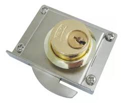 [PHI-72IC] CERRADURA PARA MUEBLE PUERTA CORREDIZA TIPO GANCHO IZQUIERDA CROMO